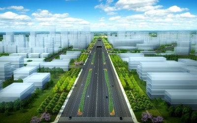 The artist impressions of Hongxing Road South Extension